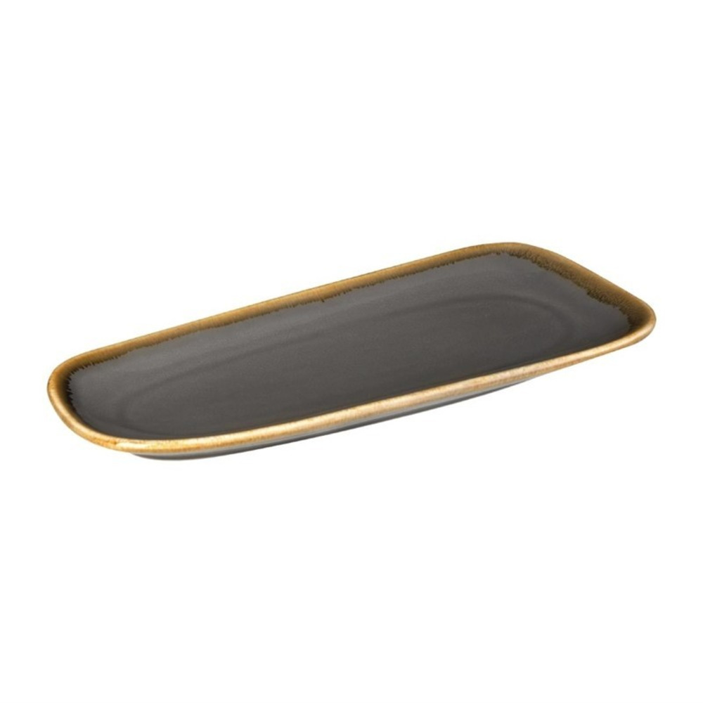 Plat gris - 260 x 115 mm - lot de 6