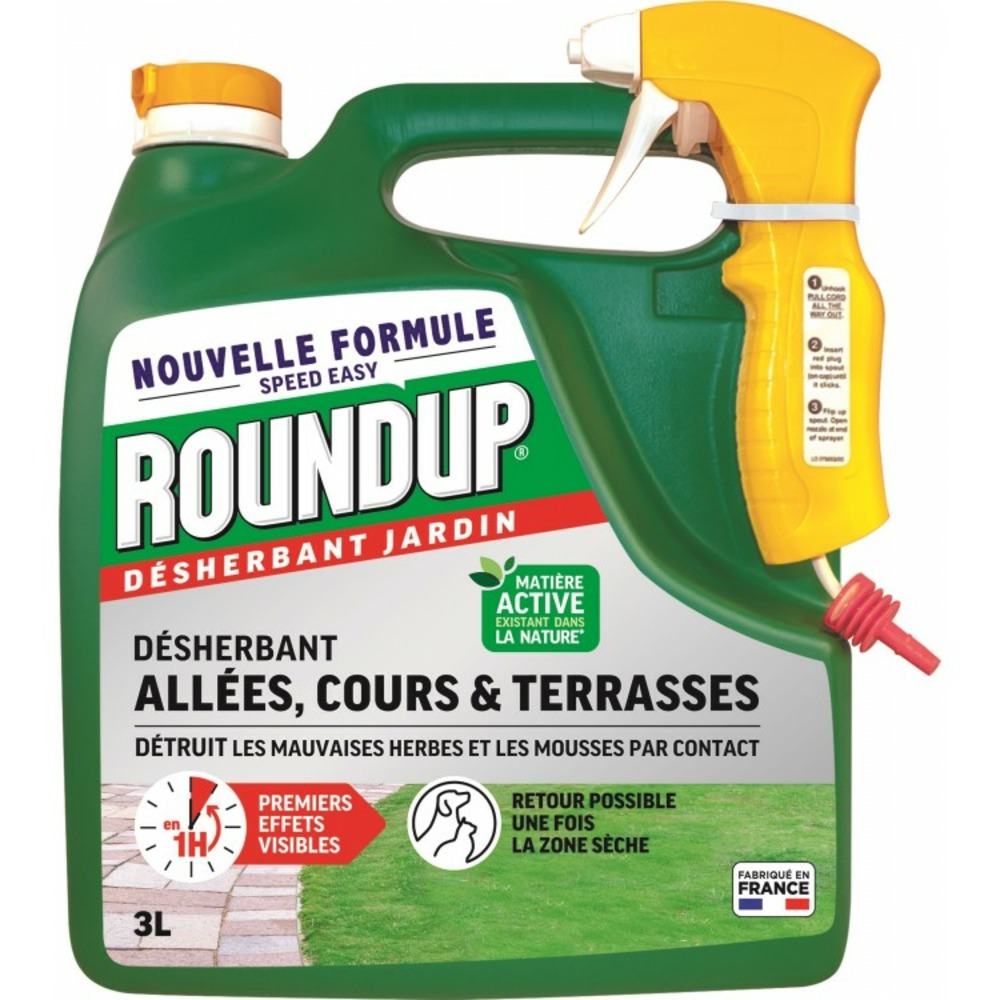 Roundup - désherbant allée terrasse 3l pulvérisateur