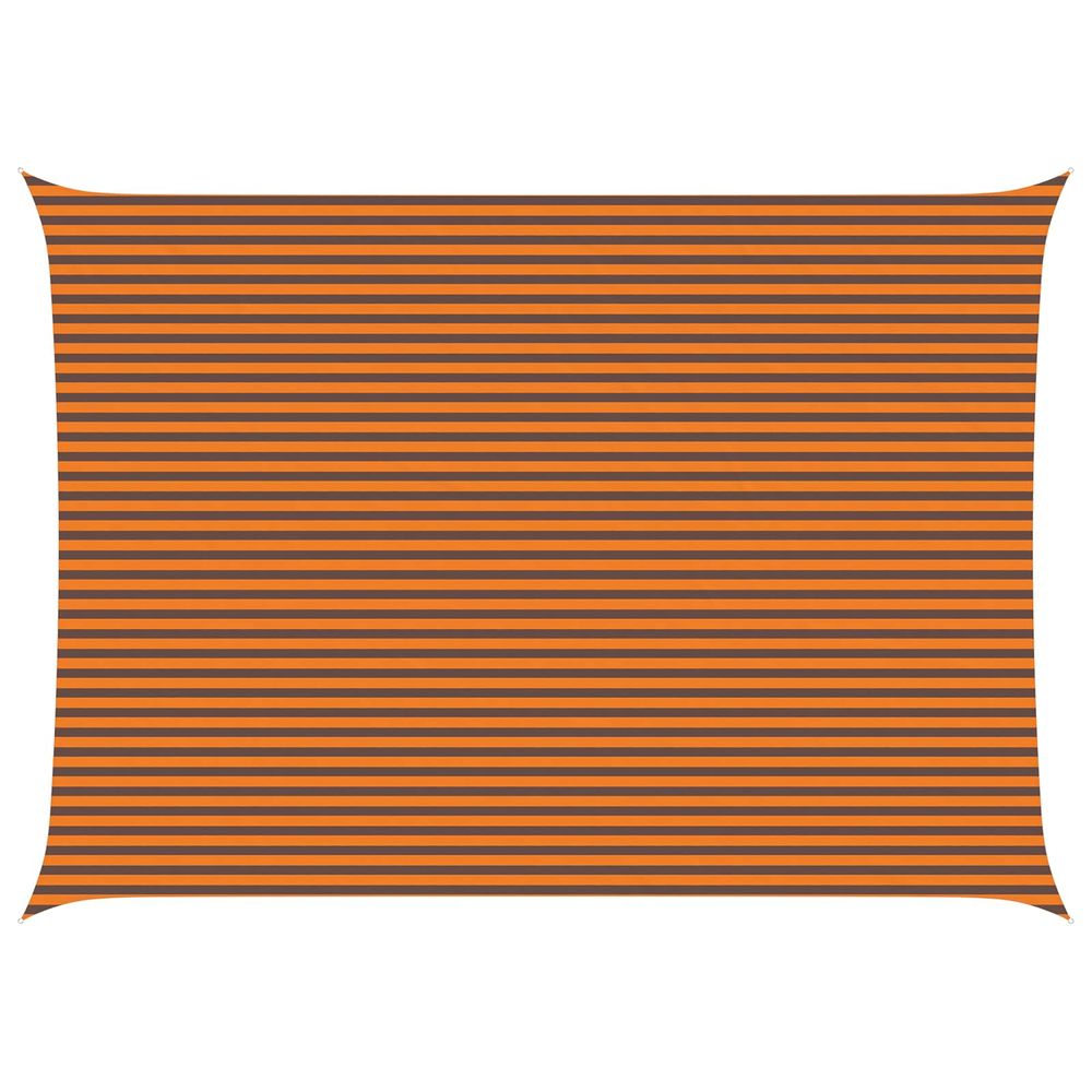Voile d'ombre orange et marron 5 x 7 m 100 % polyester oxford
