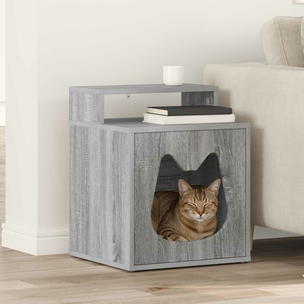 Maison pour chat gris sonoma 42,5 x 40 x 53,5 cm