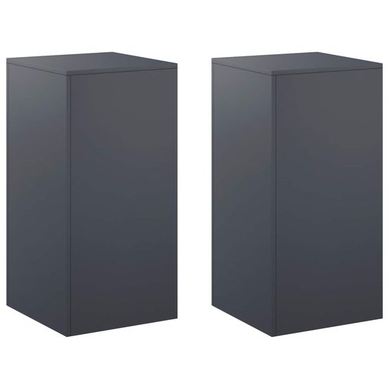 Support de plante 2 pcs anthracite 40 x 40 x 80 cm