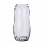 Mica decorations vase mesa - 29x29x65 cm - verre - transparent