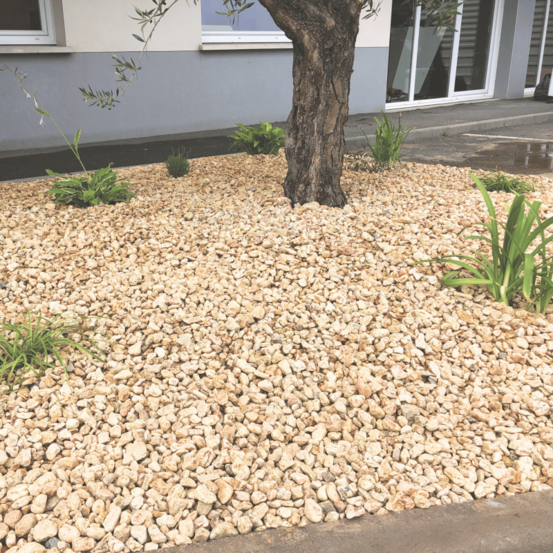 Gravier roulé silex orangé 15/30 mm- big bag 1t (16 m²) - orange