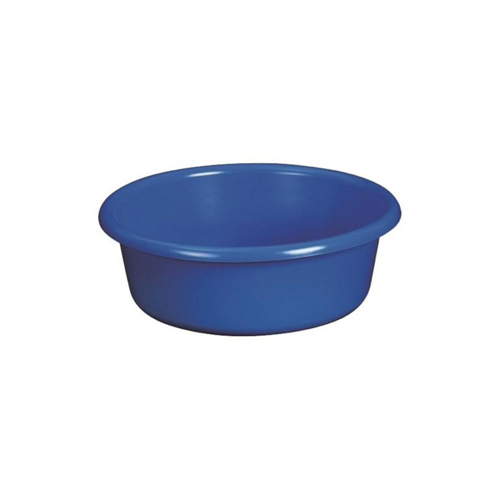 Cuvette ronde 6.5l ø36x12cm bleu aluminium et plastiq - c36