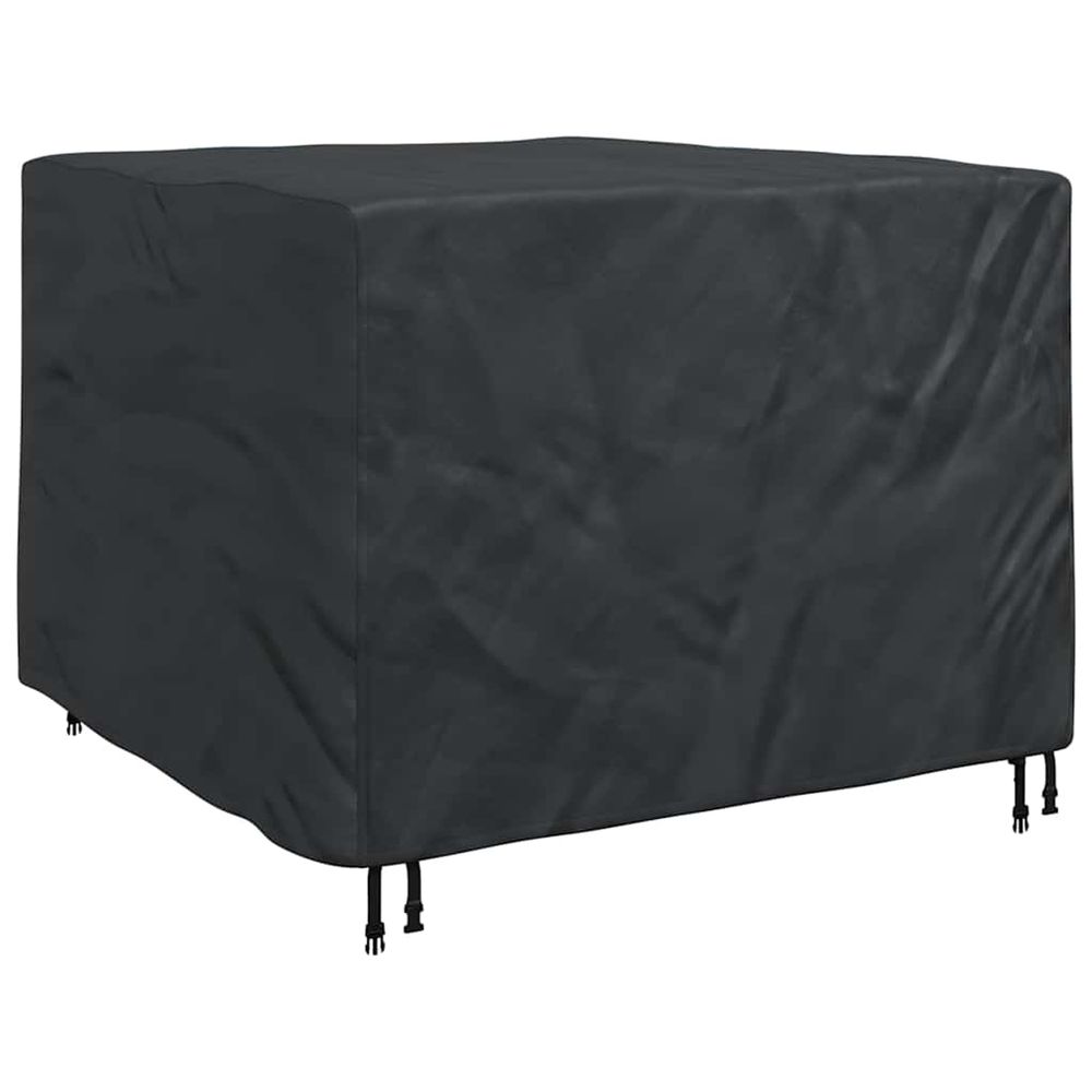Housse pour meubles noir 135 x 135 x 90 cm tissu oxford 210d
