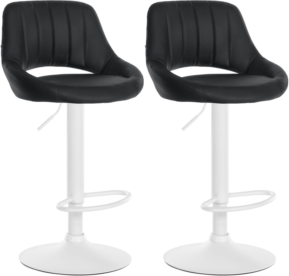 Lot de 2 tabourets de bar milet simili cuir w