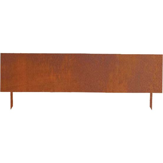 Bordure de jardin haute en acier corten