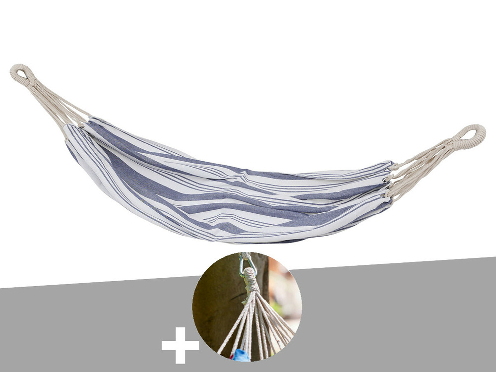 Toile de hamac à rayures bleu elozio