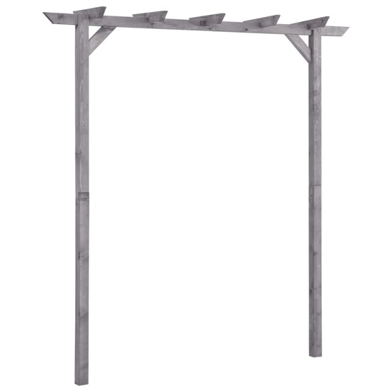 Pergola de jardin gris 200x40x205 cm bois de pin imprégné