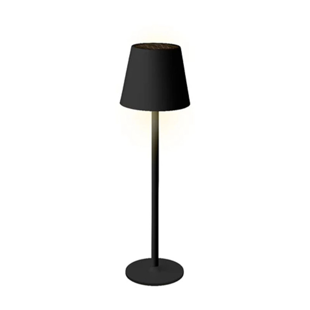 Lampe de table en métal noir duo colore 150 lumens