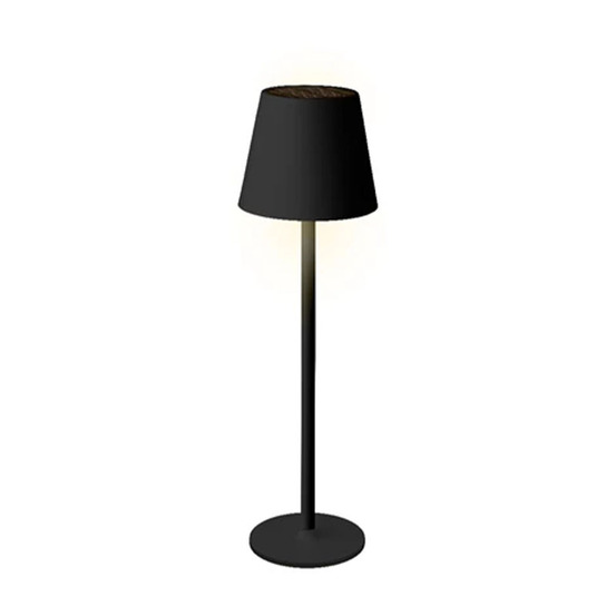 Lampe de table en métal noir duo colore 150 lumens
