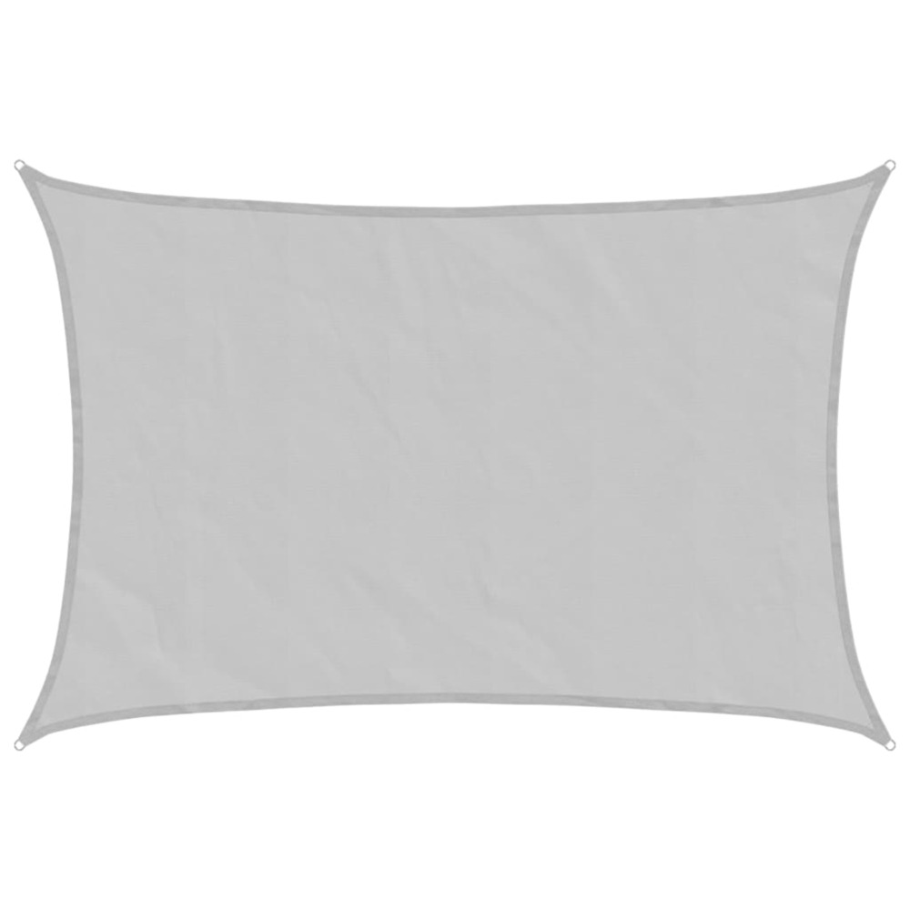 Voile d'ombrage gris clair 3x2 m 100% polyester oxford