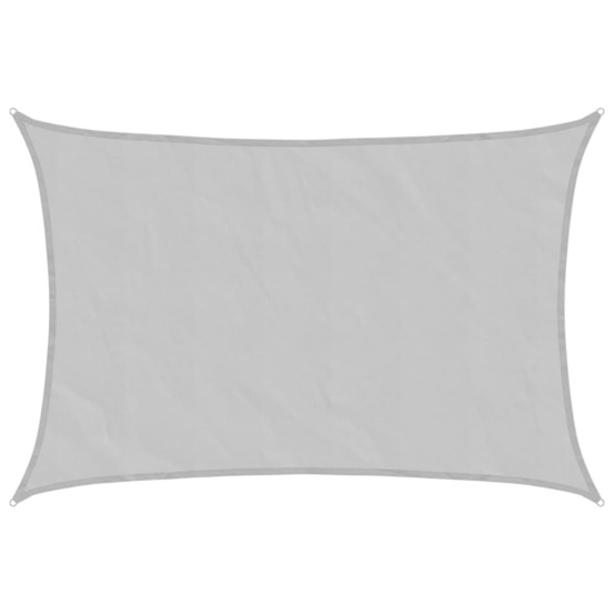 Voile d'ombrage gris clair 3x2 m 100% polyester oxford