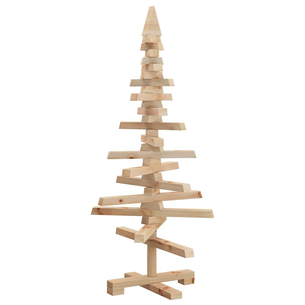 Arbre de noël en bois bois de pin massif naturel non fini