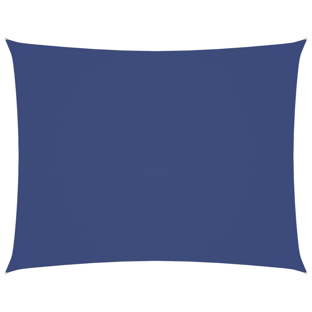 Voile de parasol tissu oxford rectangulaire 6x7 m bleu