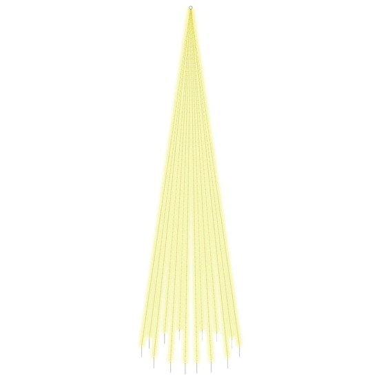 Sapin de noël sur mât de drapeau 1134 led blanc chaud 800 cm