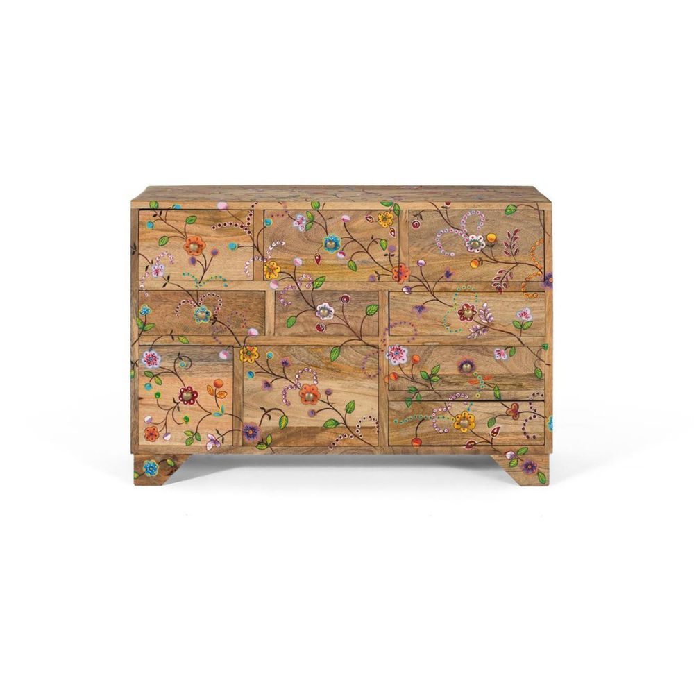 Commode bois naturel - décoration d'autrefois