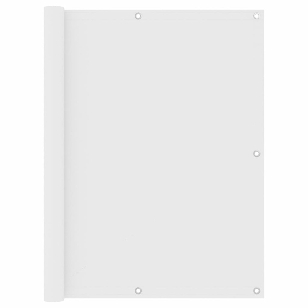 Écran de balcon 120 x 600 cm tissu oxford blanc