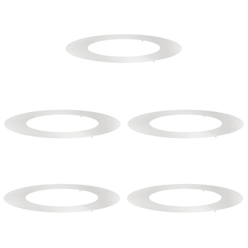 Adapté pour anneaux d'arbre plats 5 pcs argent ø50 / 80 cm