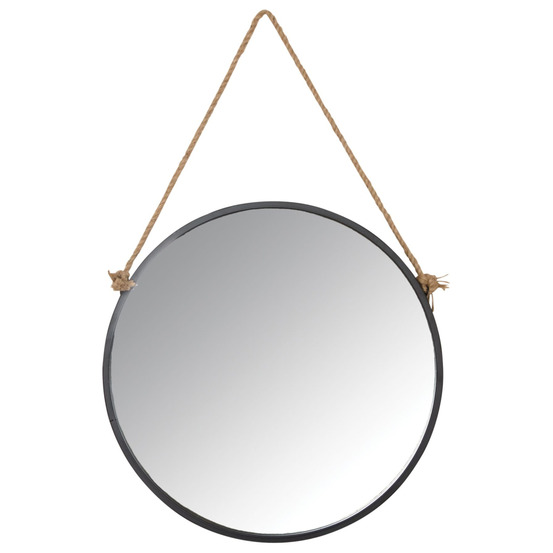 Miroir avec corde matelot rond