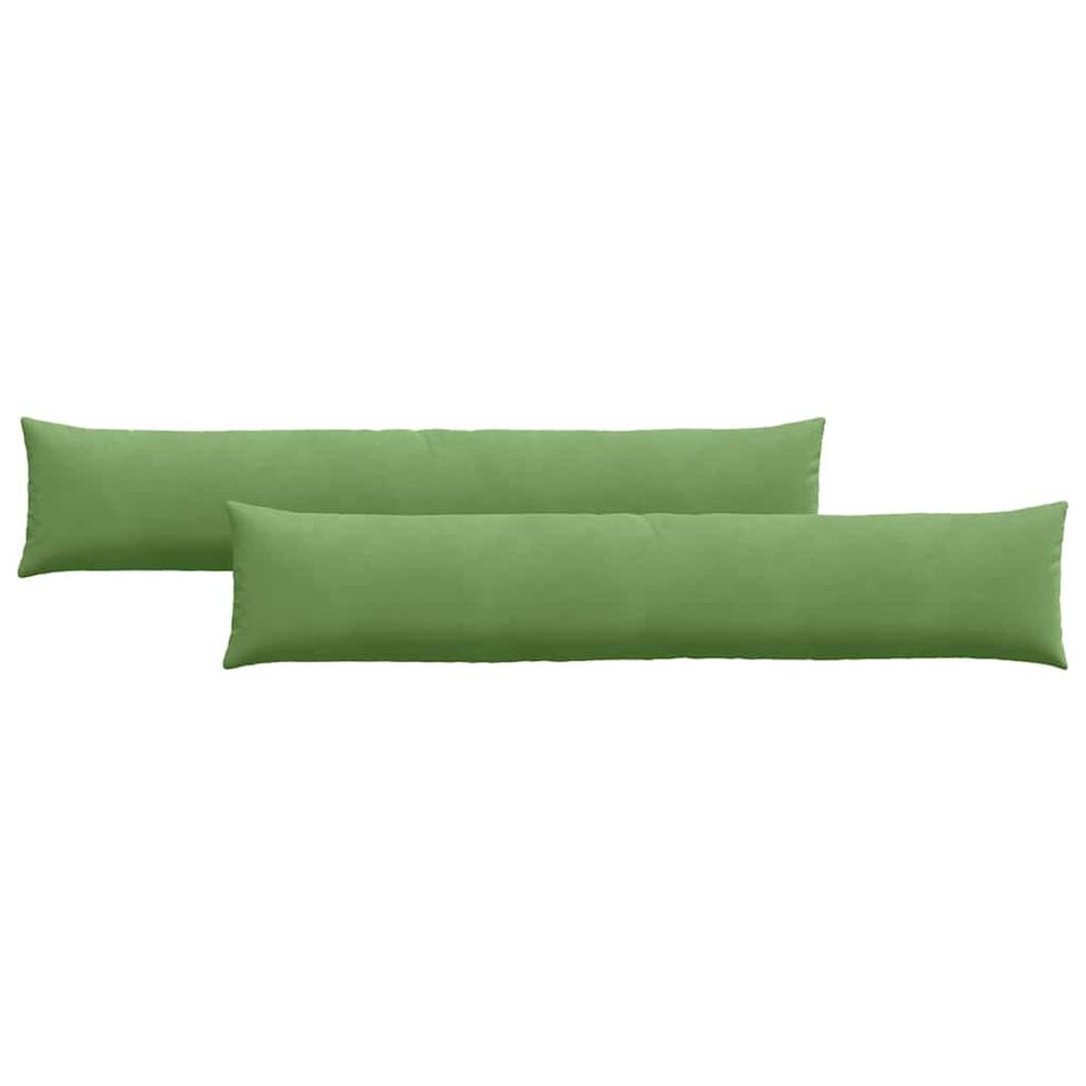 Coussins de canapé 2 pcs vert clair 200 x 40 cm