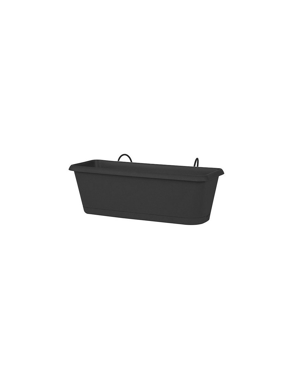 Jardinieres chorus 50cm plateau et suspension incluse gris anthracite - eda