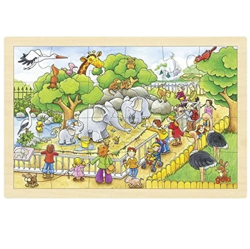 Puzzle une journée au zoo 24 pcs