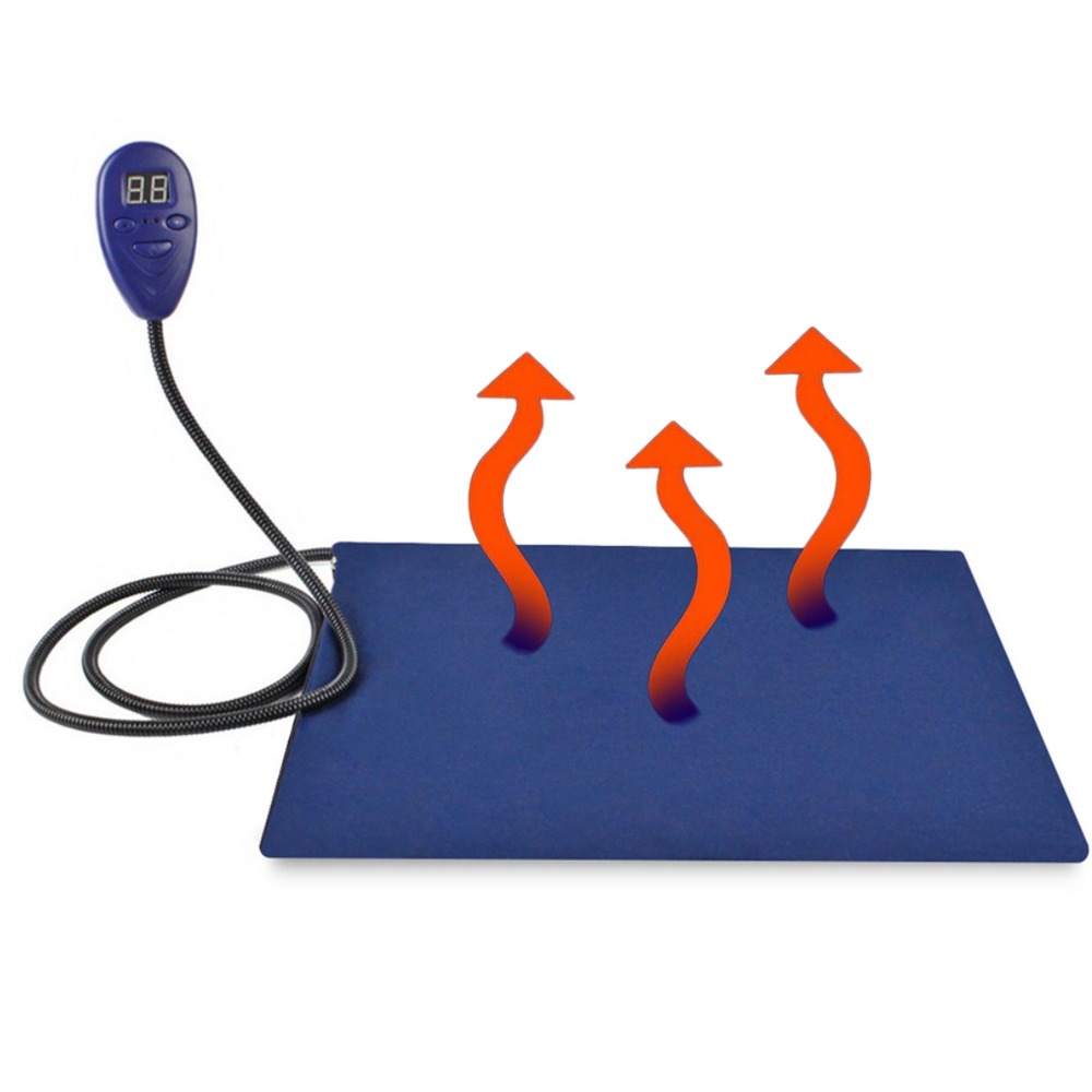 Coussin chauffant électrique pour chien avec minuterie - imperméable - avec minuterie et 7 températures réglables - 40cm*30cm