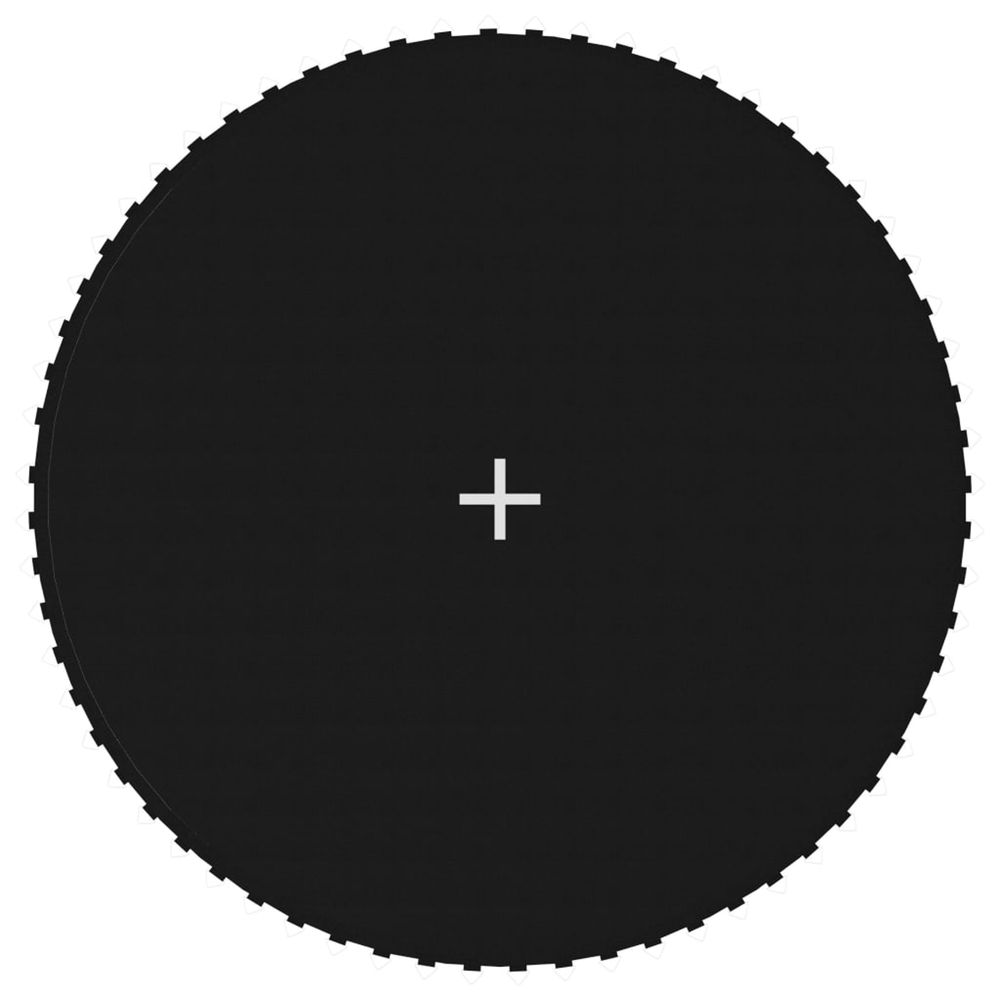 Tapis de saut tissu noir pour trampoline rond de 3,66 m