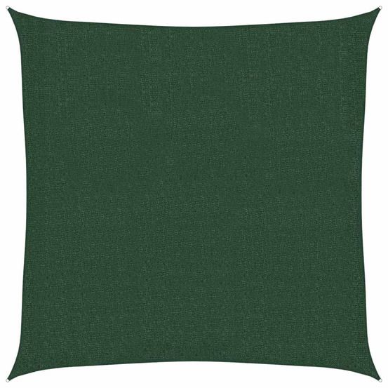 Voile d'ombrage 160 g/m² vert foncé 3,6x3,6 m pehd