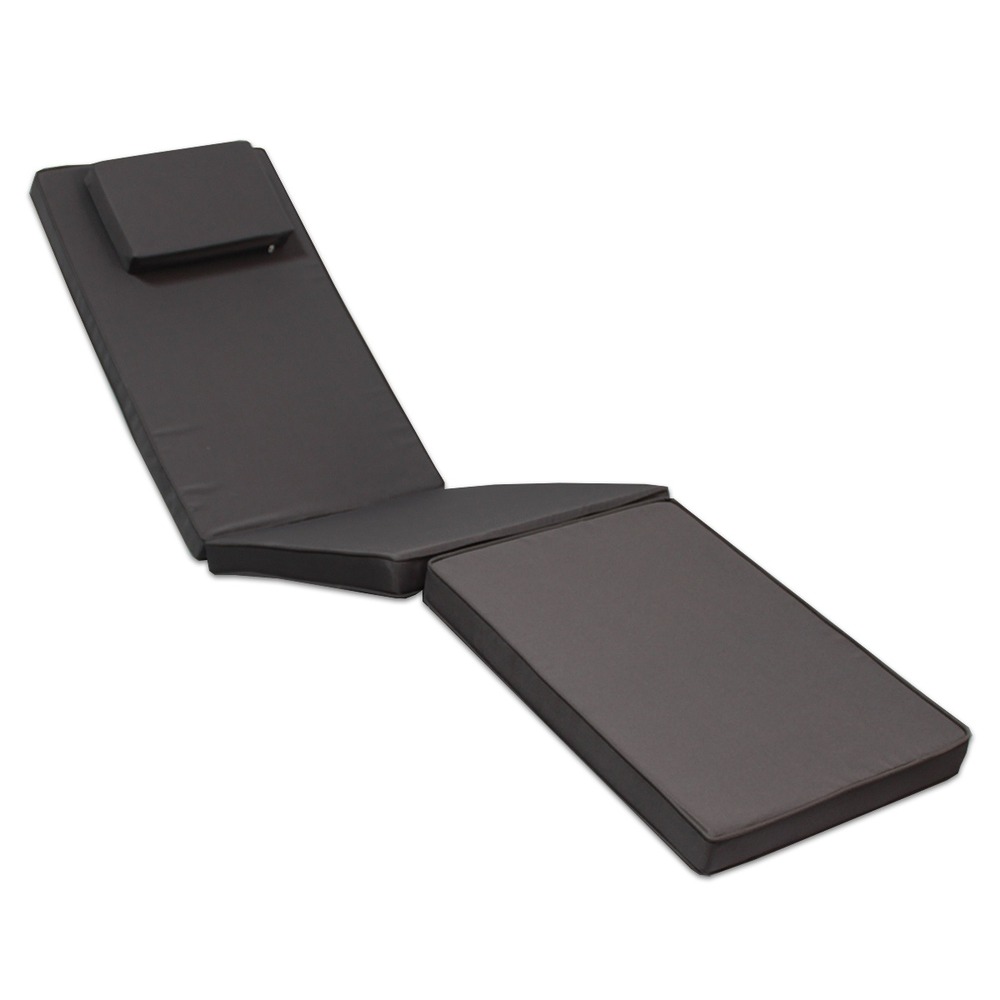 Matelas gris pour chaise longue