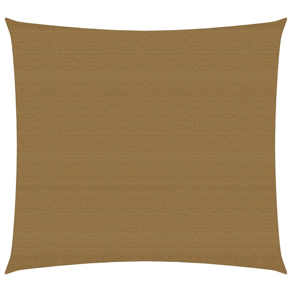 Voile d'ombrage 160 g/m² taupe 6 x 6 m pehd