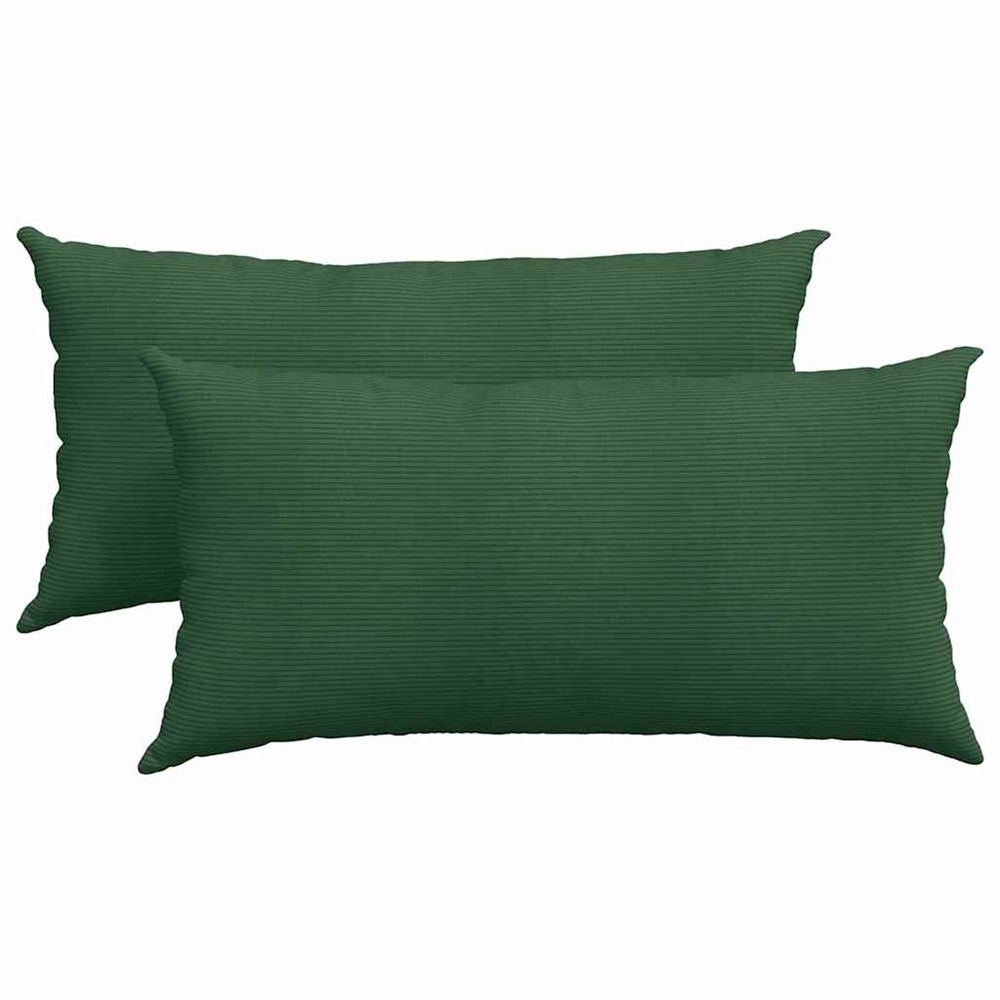 Coussins de canapé 2 pcs vert foncé 80 x 40 cm