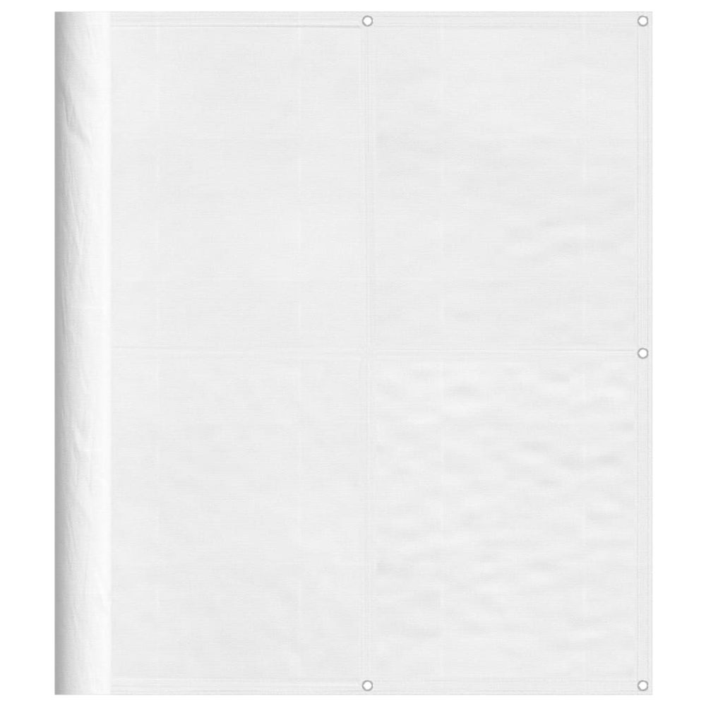 Écran de balcon blanc 120x800 cm 100% polyester oxford