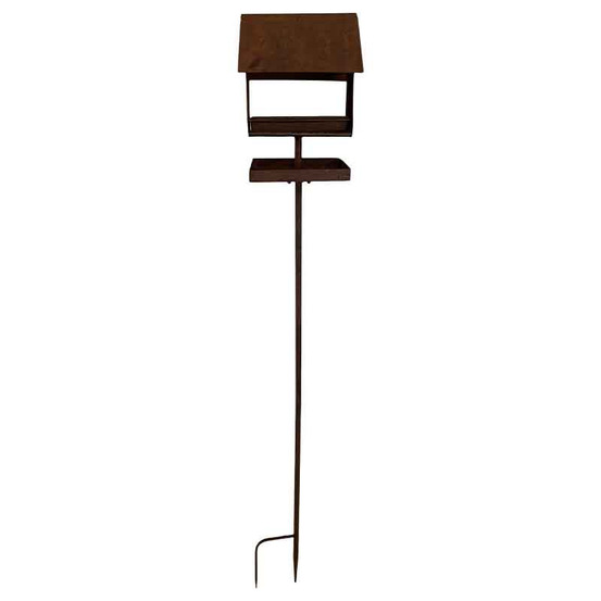 Mangeoire maisonnette oiseaux 25x25x142cm