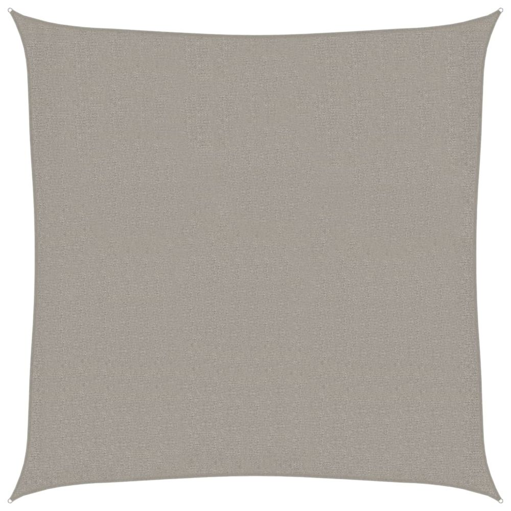 Voile d'ombrage 160 g/m² carré gris clair 2,5x2,5 m pehd