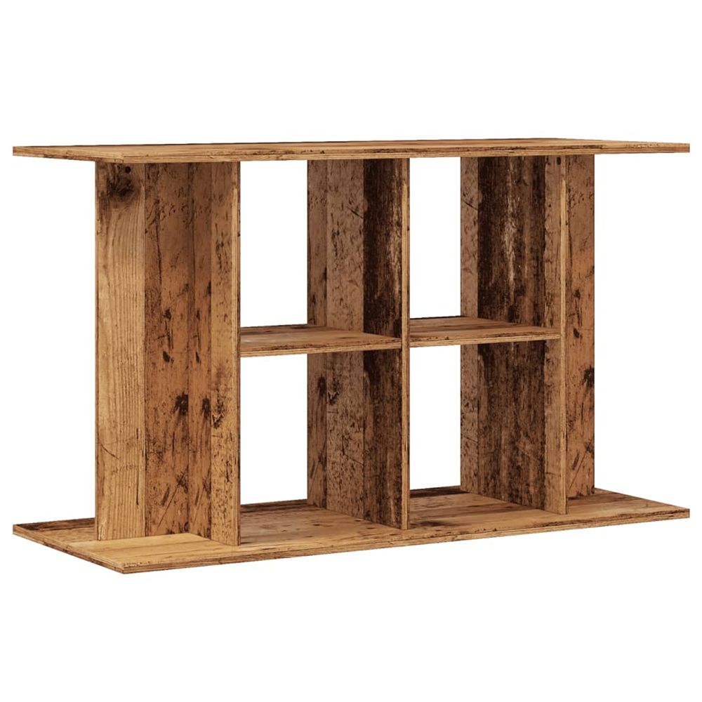 Support pour aquarium vieux bois 100x40x60 cm bois d'ingénierie