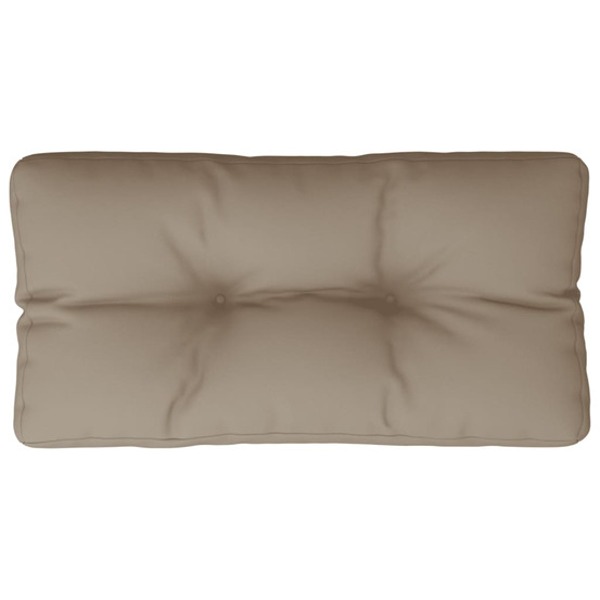 Coussin de palette taupe 80x40x12 cm tissu