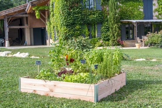 Potager rectangle design l120 x l65 x h18cm ep19mm