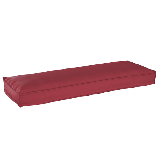 Coussin bordeaux 120 x 40 x 8 cm tissu oxford