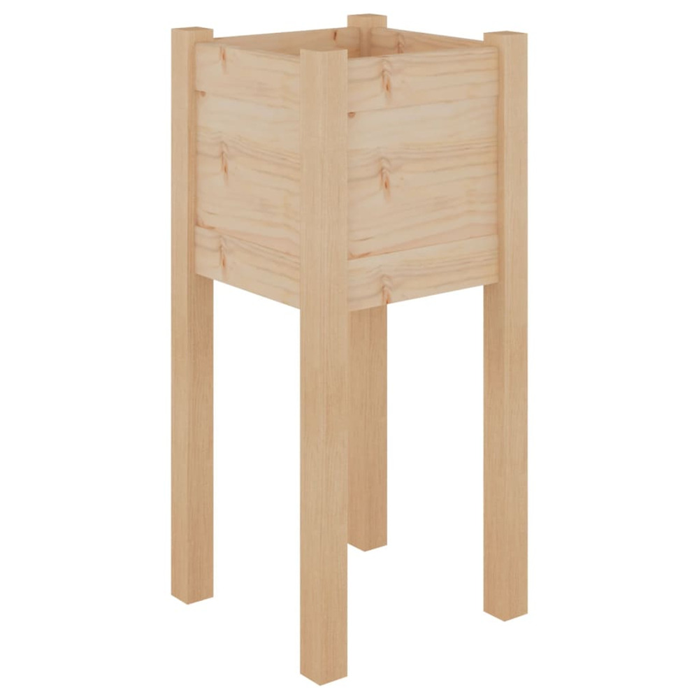 Jardinière d'extérieur d'extérieur 31x31x70 cm bois de pin massif