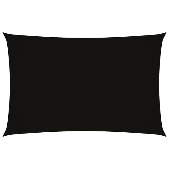 Voile de parasol tissu oxford rectangulaire 2x5 m noir