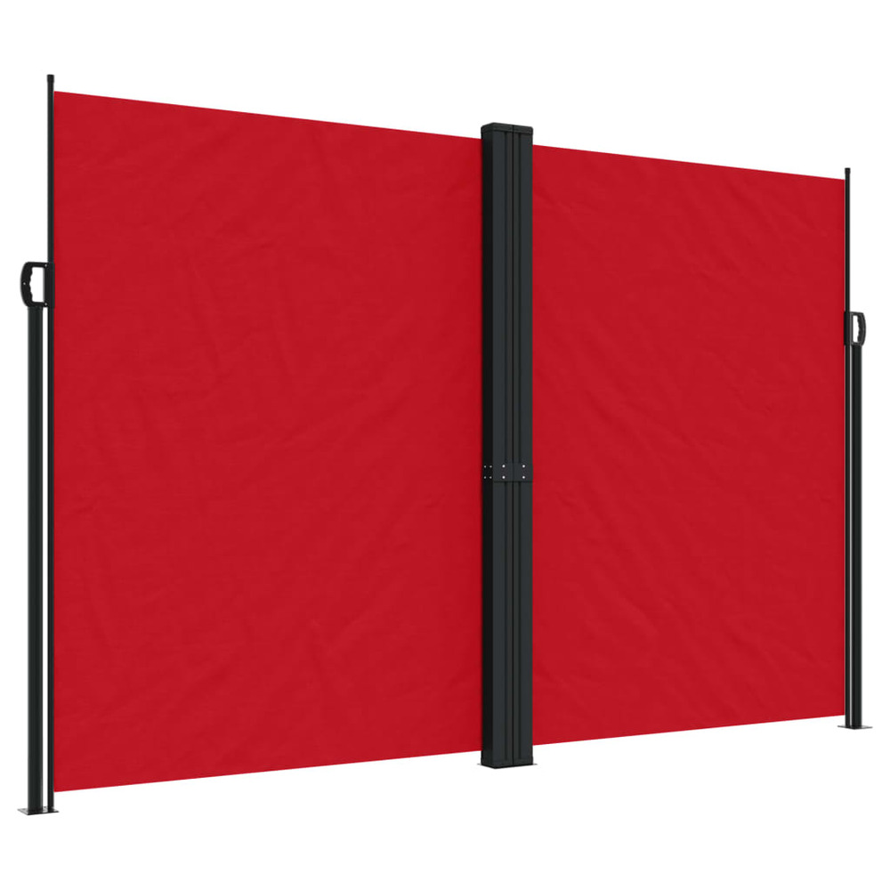 Auvent latéral rétractable rouge 220x1200 cm