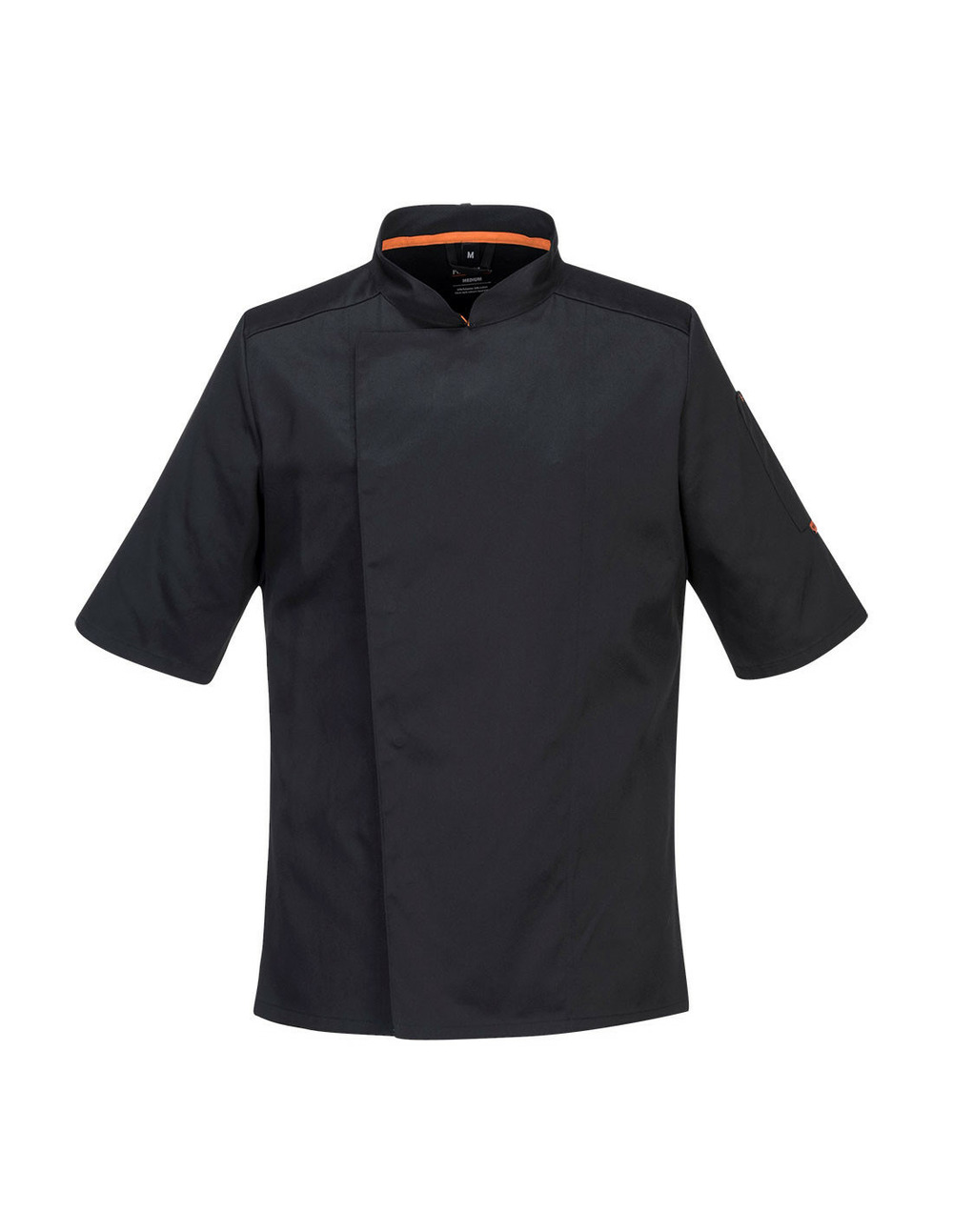 Veste de cuisinier maille pro s/s couleur : noir taille xxl - portwest