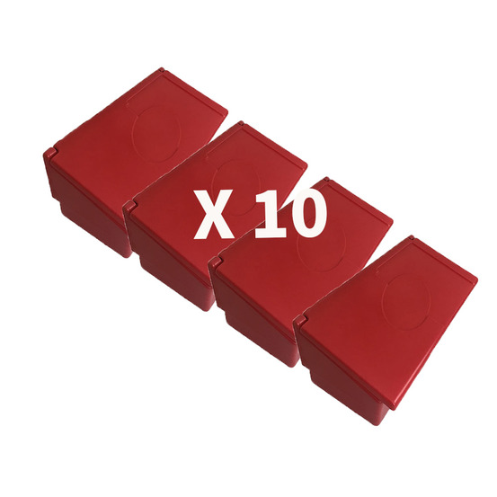 Lot de 10 bacs a sable 50l+ pelle