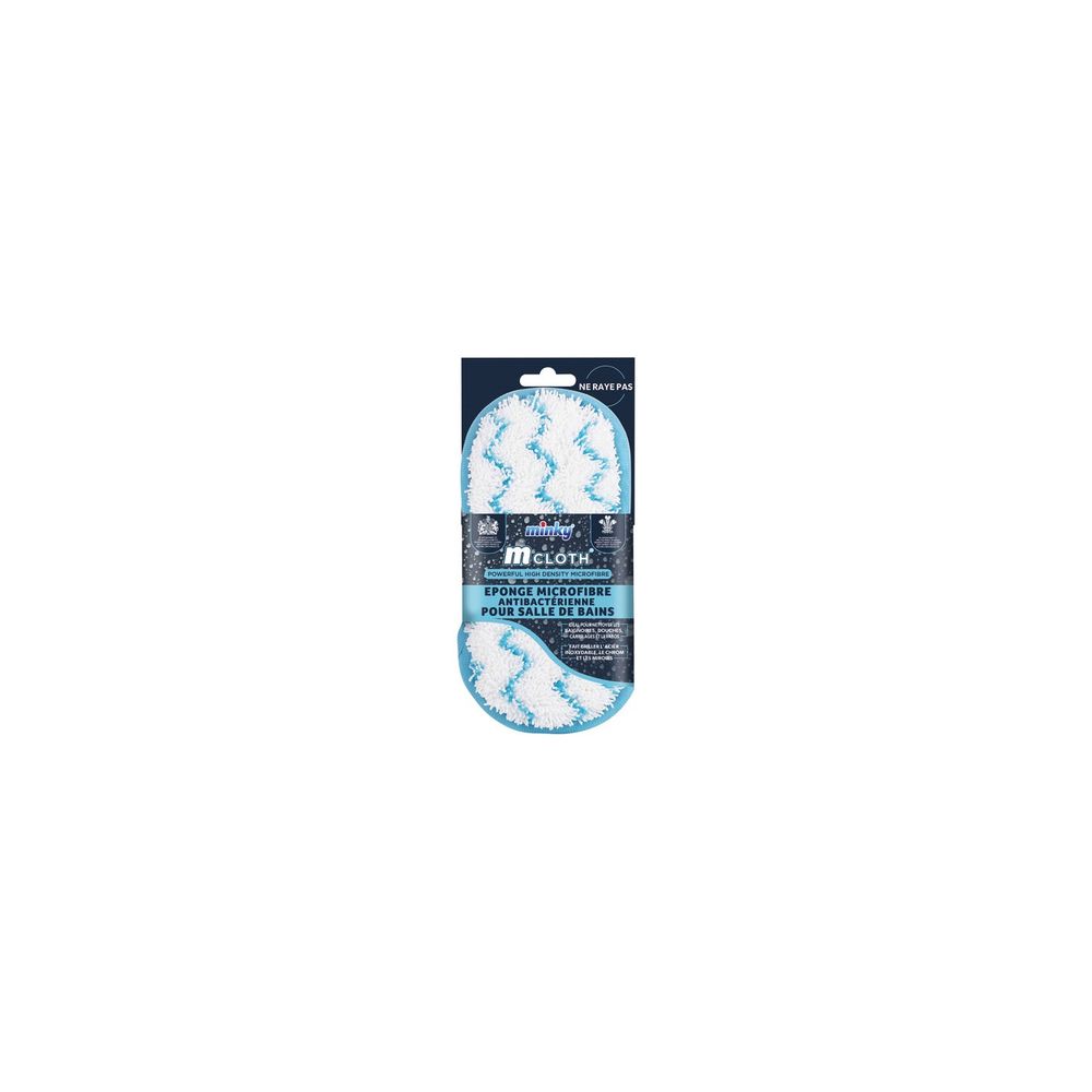Eponge microfibre antibacterienne salle de bains - minky