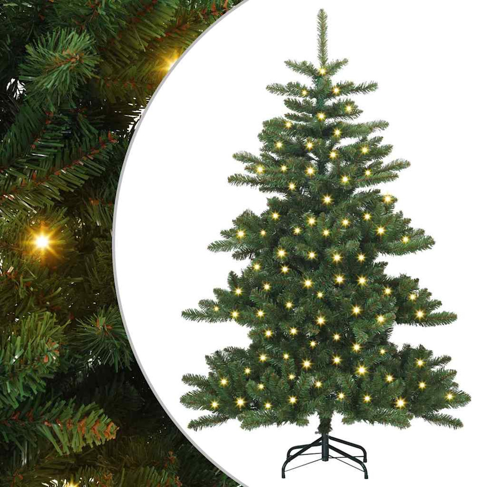 Sapin de noël artificiel à branches articulées vert 150 cm pvc