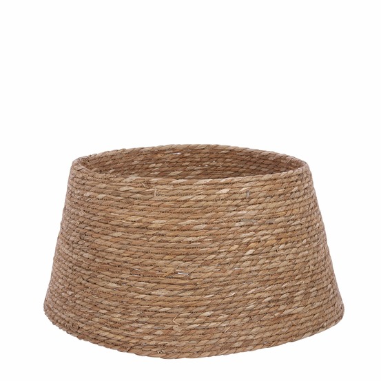 Mica decorations jupe de sapin noël - ø50 cm - jonc de mer - brun