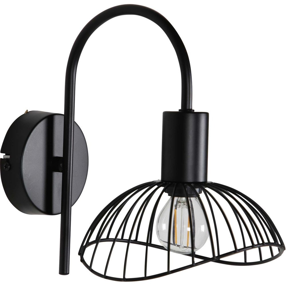 Applique en acier filiaire noir elsa modèle 3