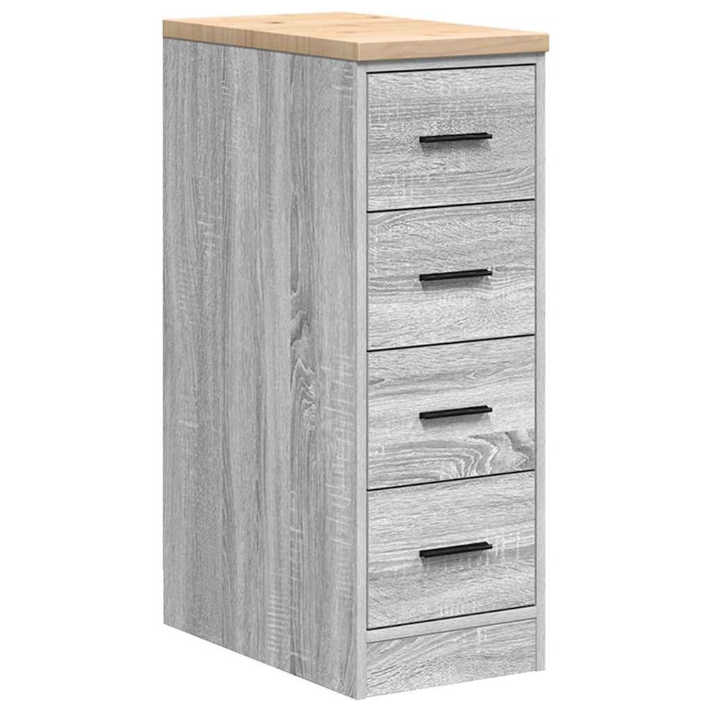 Armoire de rangement de garage sonoma gris 30x51x85 cm bois pin